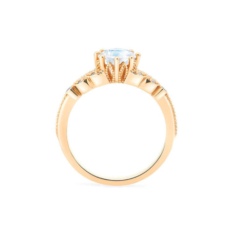[Kerensa] Classic Floral Engagement Ring in Moonstone Women's Ring michelliafinejewelry