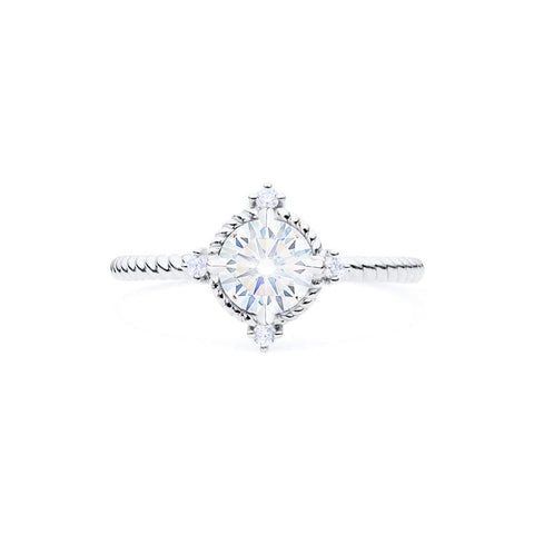 [Stella] Aura of Galaxy Engagement Ring in Diamond / Moissanite Women's Ring michelliafinejewelry   