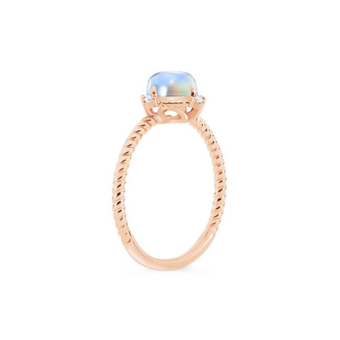 [Stella] Aura of Galaxy Engagement Ring in Moonstone Women's Ring michelliafinejewelry   