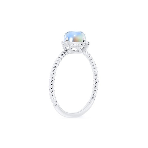 [Stella] Aura of Galaxy Engagement Ring in Moonstone Women's Ring michelliafinejewelry   