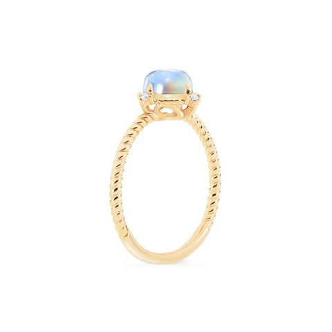 [Stella] Aura of Galaxy Engagement Ring in Moonstone Women's Ring michelliafinejewelry   