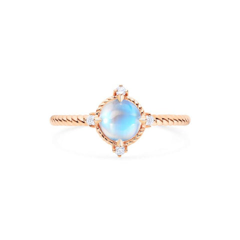 [Stella] Aura of Galaxy Engagement Ring in Moonstone Women's Ring michelliafinejewelry   