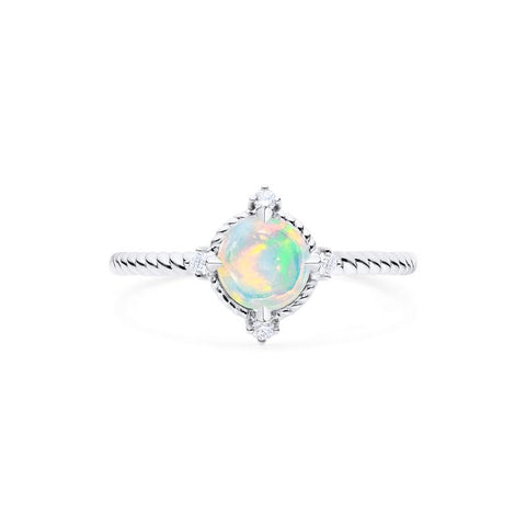 [Stella] Aura of Galaxy Ring in Australian Opal Women's Ring michelliafinejewelry   