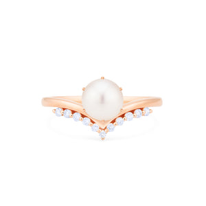 [Diane] Moonwake Ring in Akoya Pearl Women's Ring michelliafinejewelry   