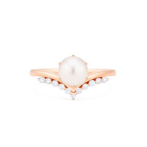 [Diane] Moonwake Ring in Akoya Pearl Women's Ring michelliafinejewelry   