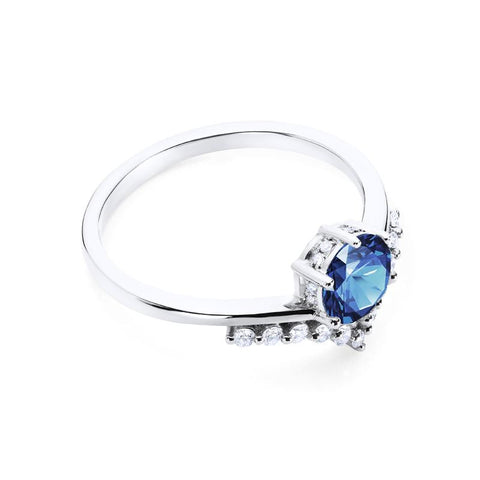 [Diane] Moonwake Engagement Ring in Blue Sapphire Women's Ring michelliafinejewelry