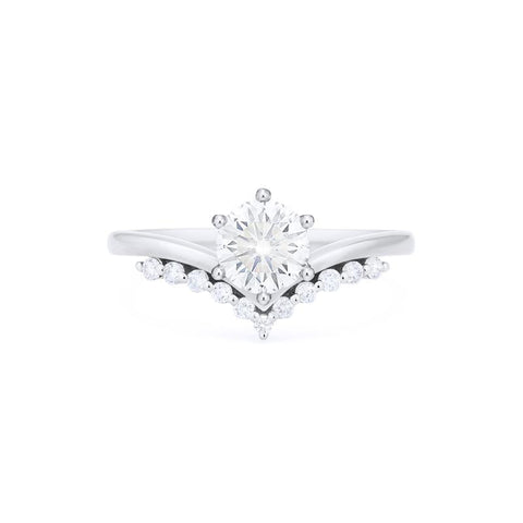 [Diane] Moonwake Engagement Ring in Diamond / Moissanite Women's Ring michelliafinejewelry   