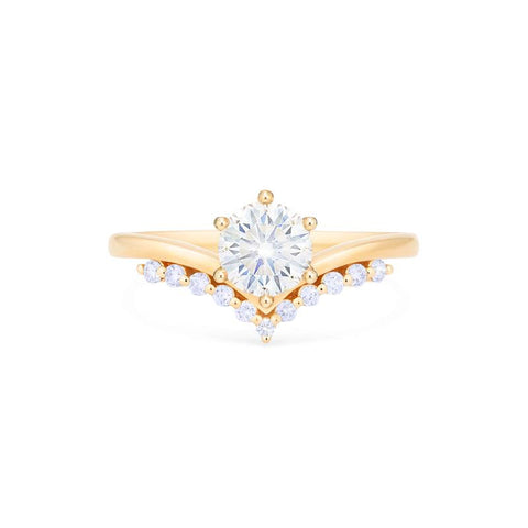 [Diane] Moonwake Engagement Ring in Diamond / Moissanite Women's Ring michelliafinejewelry   