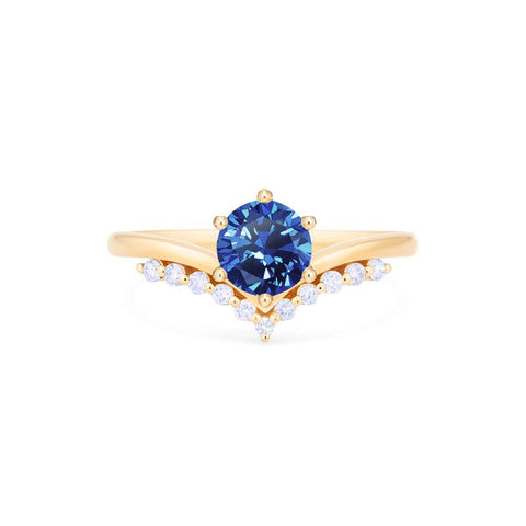 [Diane] Moonwake Engagement Ring in Blue Sapphire Women's Ring michelliafinejewelry