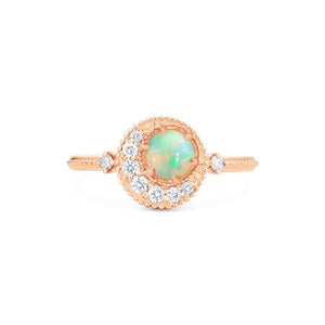 [Luna] Crescent Moon Ring in Australian Opal Women's Ring michelliafinejewelry   