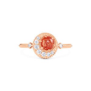[Luna] Crescent Moon Ring in Sunstone Women's Ring michelliafinejewelry   