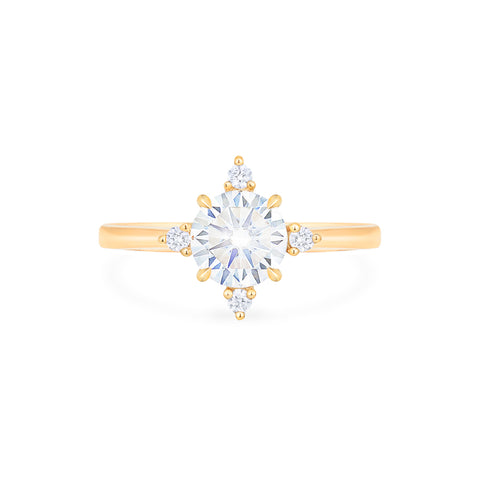 [Polaris] North Star Engagement Ring in Diamond / Moissanite Women's Ring michelliafinejewelry   