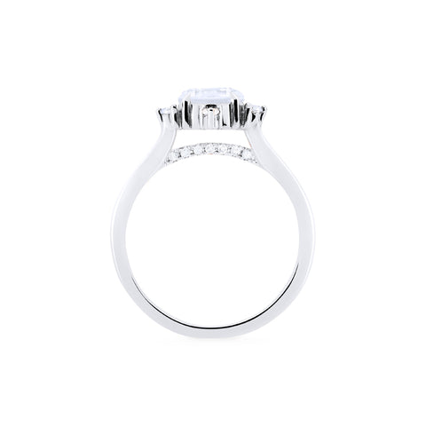 [Polaris] North Star Engagement Ring in Diamond / Moissanite Women's Ring michelliafinejewelry   