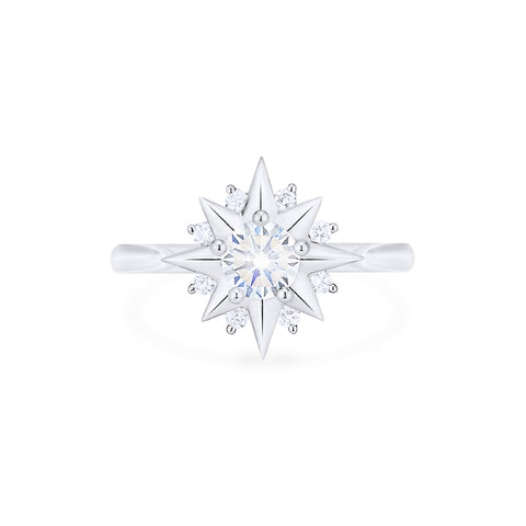 [Astra] Starlight Engagement Ring in Diamond / Moissanite Women's Ring michelliafinejewelry   