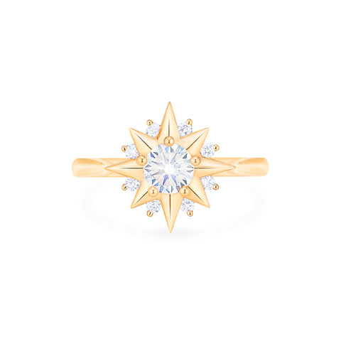 [Astra] Starlight Engagement Ring in Diamond / Moissanite Women's Ring michelliafinejewelry   