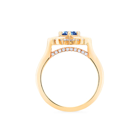 [Astra] Starlight Ring in Lab Blue Sapphire Women's Ring michelliafinejewelry   