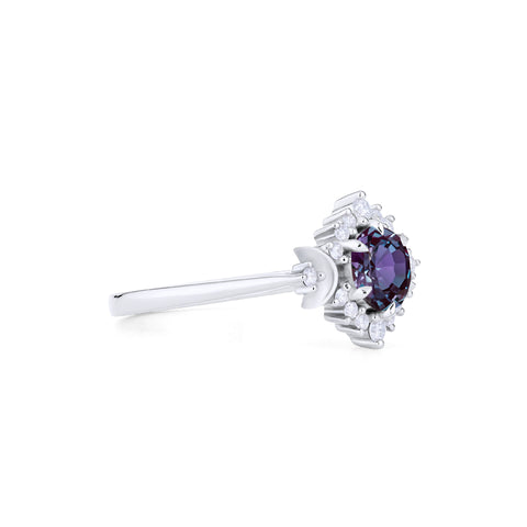 [Selene] Moon Goddess Ring in Lab Alexandrite Women's Ring michelliafinejewelry   