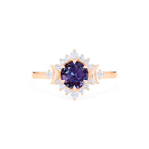 [Selene] Moon Goddess Ring in Lab Alexandrite Women's Ring michelliafinejewelry   