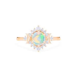 [Selene] Moon Goddess Ring in Australian Opal Women's Ring michelliafinejewelry   