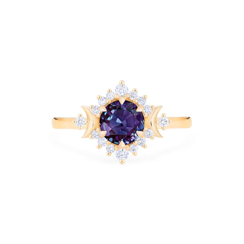 [Selene] Moon Goddess Ring in Lab Alexandrite Women's Ring michelliafinejewelry   