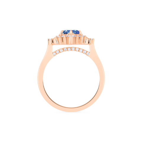 [Selene] Moon Goddess Engagement Ring in Blue Sapphire Women's Ring michelliafinejewelry   