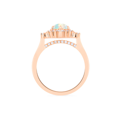 [Selene] Moon Goddess Engagement Ring in Australian Opal Women's Ring michelliafinejewelry