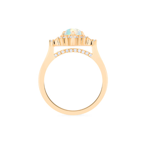 [Selene] Moon Goddess Engagement Ring in Australian Opal Women's Ring michelliafinejewelry