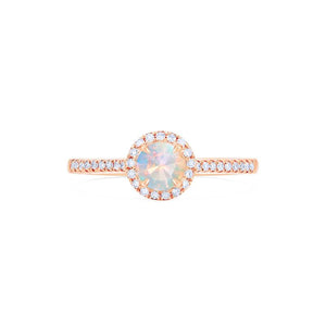 [Nova] Petite Halo Diamond Ring in Opal Women's Ring michelliafinejewelry   
