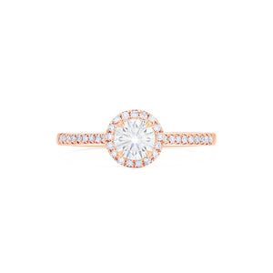 [Nova] Petite Halo Diamond Ring in Moissanite / Diamond Women's Ring michelliafinejewelry   