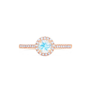 [Nova] Petite Halo Diamond Ring in Moonstone Women's Ring michelliafinejewelry   