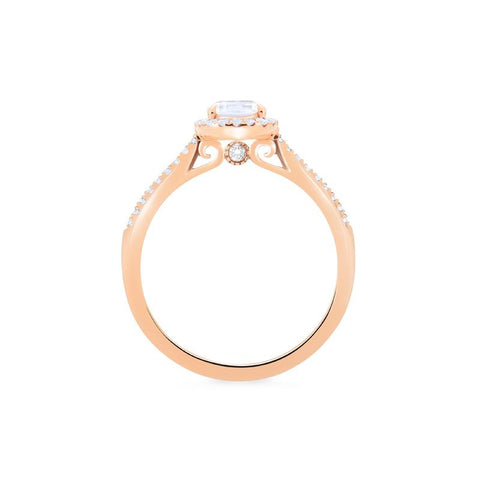 [Lenora] Classic Oval Halo Diamond Engagement Ring in Diamond / Moissanite Women's Ring michelliafinejewelry   