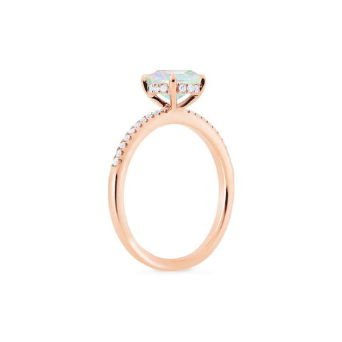 [Celia] Modern Classic Solitaire Ring in Opal Women's Ring michelliafinejewelry   