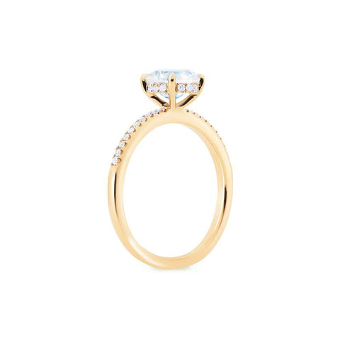 [Celia] Modern Classic Solitaire Ring in Moonstone Women's Ring michelliafinejewelry   