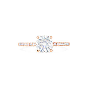 [Celia] Modern Classic Solitaire Ring in Moissanite / Diamond Women's Ring michelliafinejewelry   