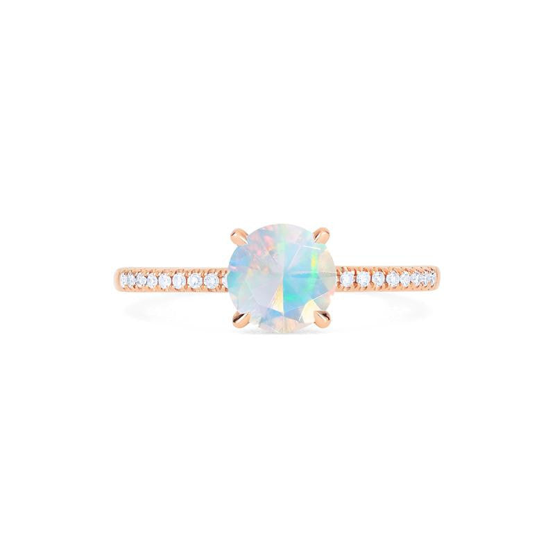[Celia] Modern Classic Solitaire Ring in Opal Women's Ring michelliafinejewelry   