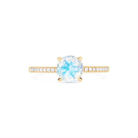 [Celia] Modern Classic Solitaire Ring in Moonstone Women's Ring michelliafinejewelry   