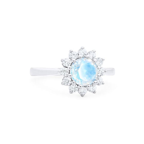 [Rosalie] Vintage Bloom Ring in Moonstone Women's Ring michelliafinejewelry   