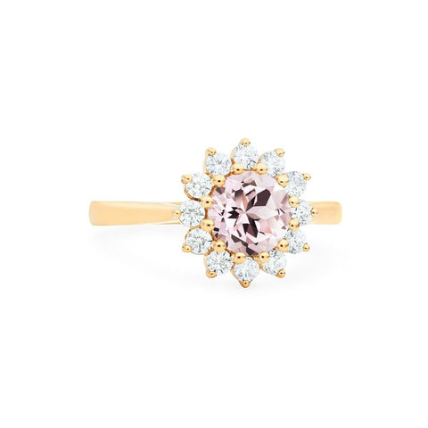 [Rosalie] Vintage Bloom Ring in Morganite Women's Ring michelliafinejewelry   