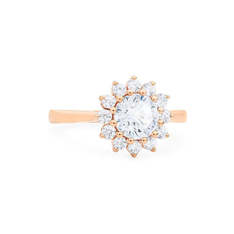 [Rosalie] Vintage Bloom Engagement Ring in Diamond / Moissanite Women's Ring michelliafinejewelry   