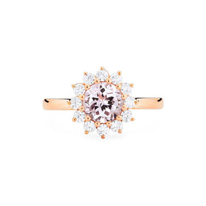 [Rosalie] Vintage Bloom Ring in Morganite Women's Ring michelliafinejewelry   