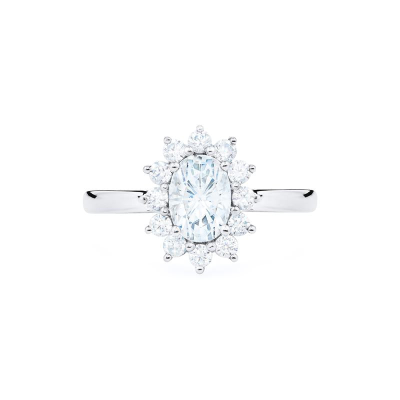 [Julianne] Ready-to-Ship Vintage Bloom Oval Cut Ring in Moissanite Women's Ring michelliafinejewelry   