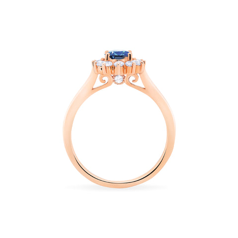 [Julianne] Vintage Bloom Oval Cut Ring in Lab Alexandrite Women's Ring michelliafinejewelry   