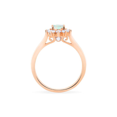 [Julianne] Vintage Bloom Oval Cut Ring in Opal Women's Ring michelliafinejewelry   
