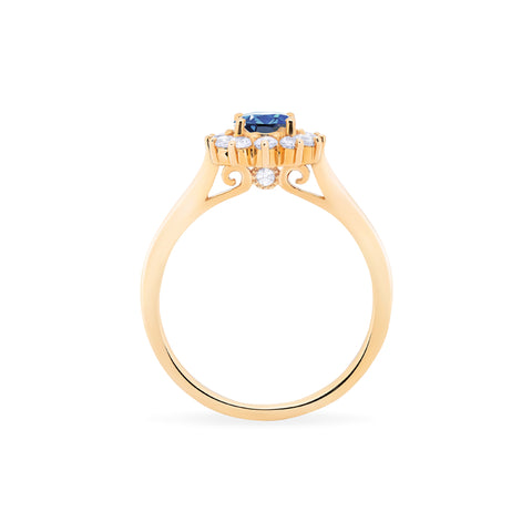 [Julianne] Vintage Bloom Oval Cut Ring in Lab Alexandrite Women's Ring michelliafinejewelry   