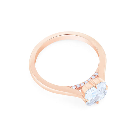 [Ottavia] Vintage Solitaire Asscher Cut Engagement Ring in Diamond / Moissanite Women's Ring michelliafinejewelry   