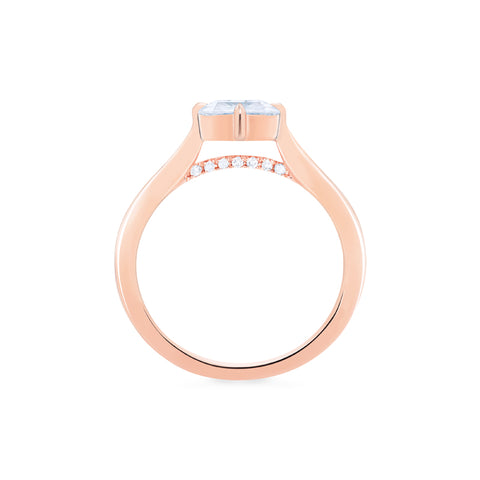 [Ottavia] Vintage Solitaire Asscher Cut Engagement Ring in Diamond / Moissanite Women's Ring michelliafinejewelry   