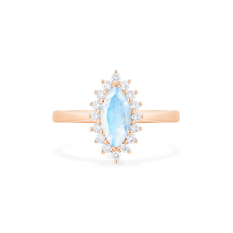 [Helena] Ready-to-Ship Vintage Bloom Marquise Cut Ring in Moonstone Women's Ring michelliafinejewelry   