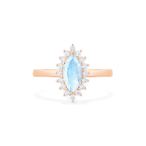 [Helena] Ready-to-Ship Vintage Bloom Marquise Cut Ring in Moonstone Women's Ring michelliafinejewelry   