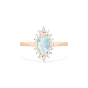 [Helena] Vintage Bloom Marquise Cut Ring in Opal Women's Ring michelliafinejewelry   