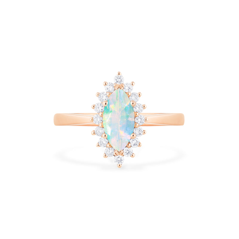 [Helena] Ready-to-Ship Vintage Bloom Marquise Cut Ring in Opal Women's Ring michelliafinejewelry   